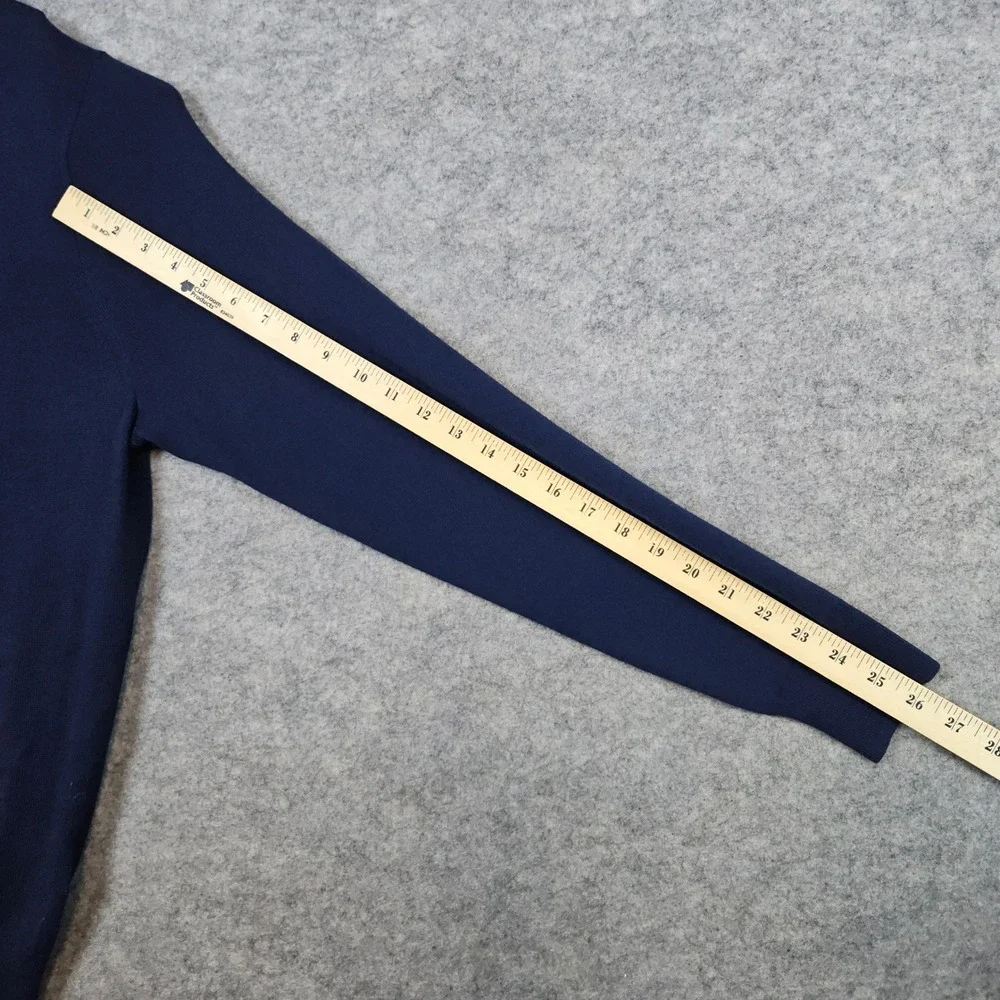 J Crew Men's Blue Round Neck Pullover Sweater Size‎ XL Merino Wool/Acrylic Blend
